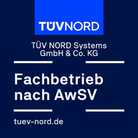 TUEV Nord Pruefzeichen AwSV